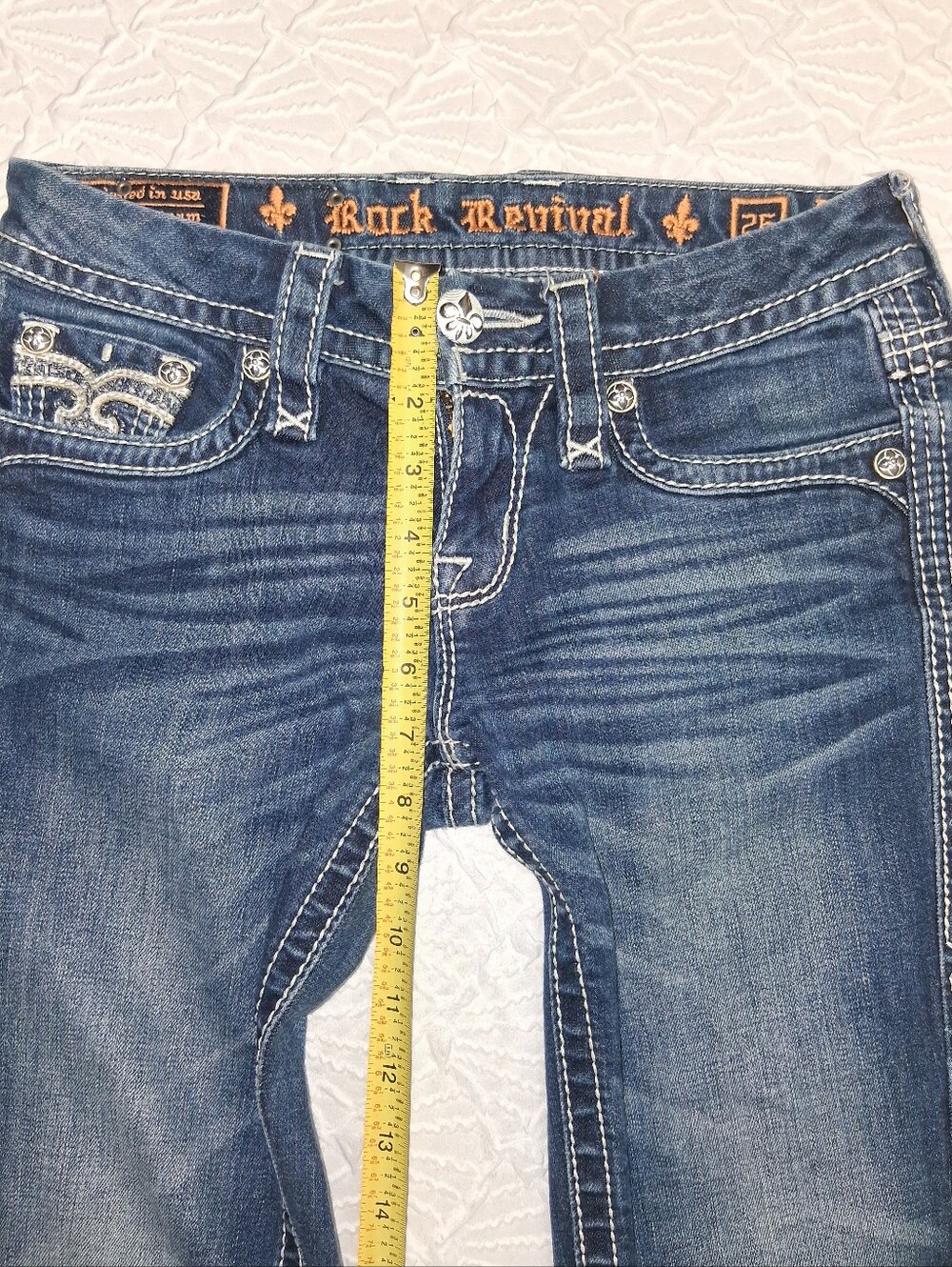Rock Revival Women's Dark Blue Skinny Jeans - Picture 14 of 16
